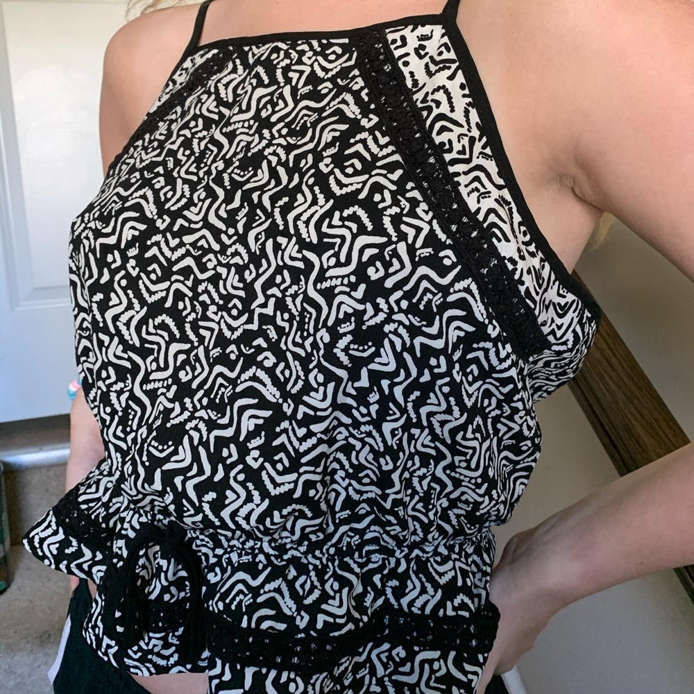 Black and White Tank